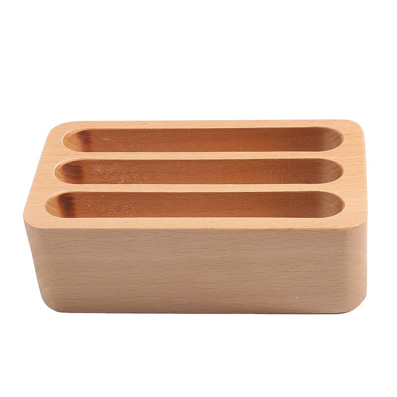 Деревянная настольная подставка для визитных карточек, держатель для заметок, ящик для хранения, деревянный органайзер для карточек для офиса