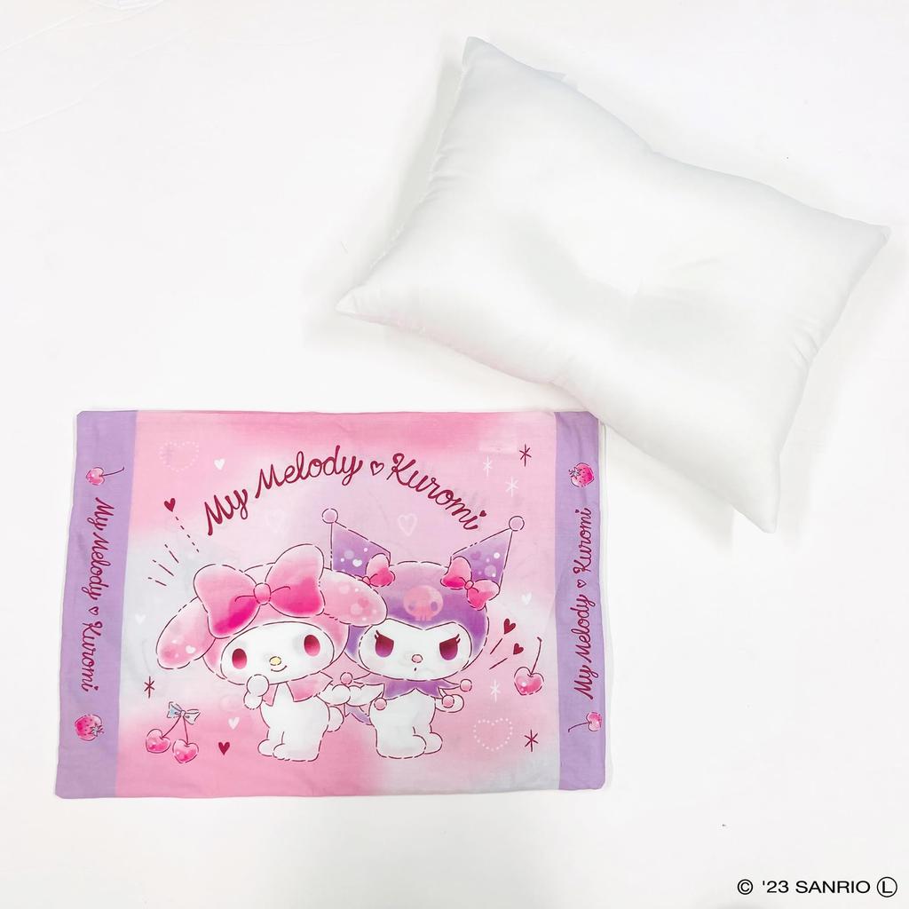MORIPiLO Наволочка Morishita Sanrio My Melody 40x30 см, моющаяся, SANRIO Character Goods, фиолетовая 4621224, детская, Куроми-тян, прибл.