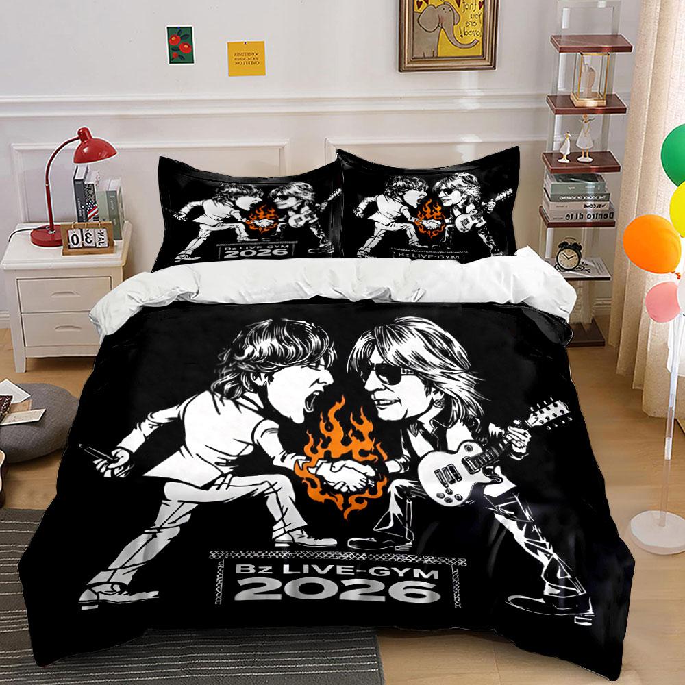 "Cartoon Band Fire Graphic" Bedding Duvet Cover Set Duvet Cover Pillowcases (1*Duvet Cover 2*Pillowcases, without duvet insert)