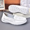 Новые ажурные нескользящие туфли для кормящих матерей для женщин на лето с мягкой подошвой, удобные нескользящие тихие повседневные белые медицинские туфли