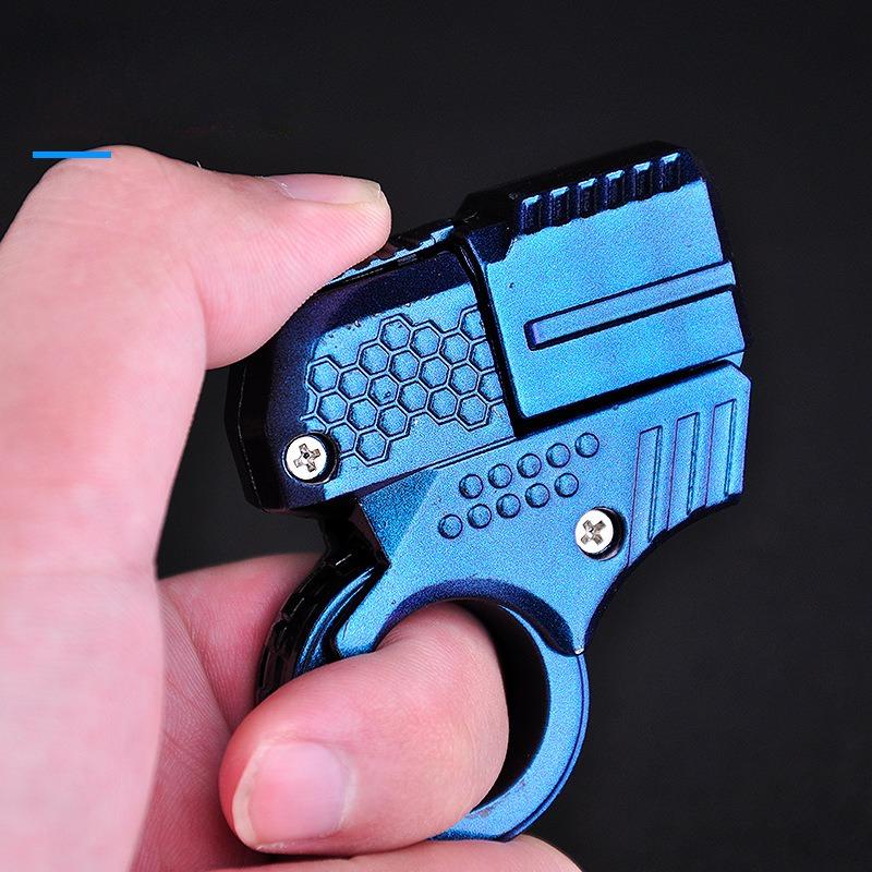 Сплав Мини Кольцо Пистолет Модель Ракушка Метание Мягкая Пуля Игрушечный Пистолет Золотой Палец Бластер Декомпрессионные Игрушки Для Мальчиков Взрослых