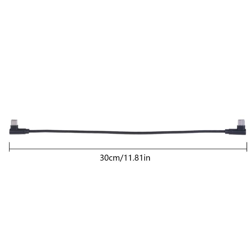 Кабель USB 3.1 Type C — Type C 90 градусов 40 Вт Угловой Удлинительный кабель USB Type C Папа 3.1 Поддерживает зарядку, передачу данных