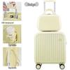 yellow nested luggage set