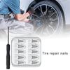 40Pcs Car Motorcycle Vacuum Tyre Repair Nails Repair Tubeless Tools Rubber Truck Scooter Bike Tire Puncture Car Repair Tool