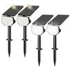 Lepro Solar Light, Outdoor, Waterproof Garden Light, Outdoor Spotlight, 6500K Daylight, Solar Charging, Light Sensor, Light and Dark Sensor,