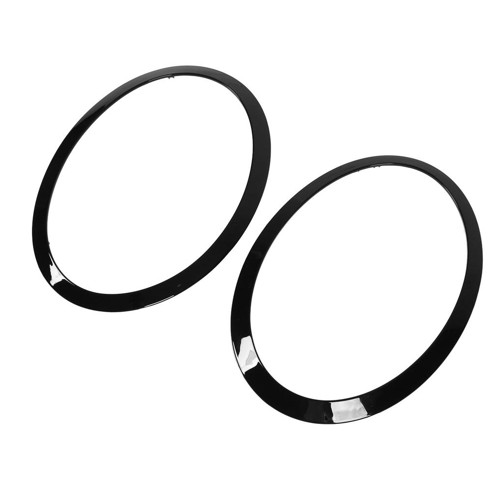 1 пара кольцо отделки фары 51137300631 глянцевый черный практичный ободок фары кольцо отделки замена для Cooper 5-дверный