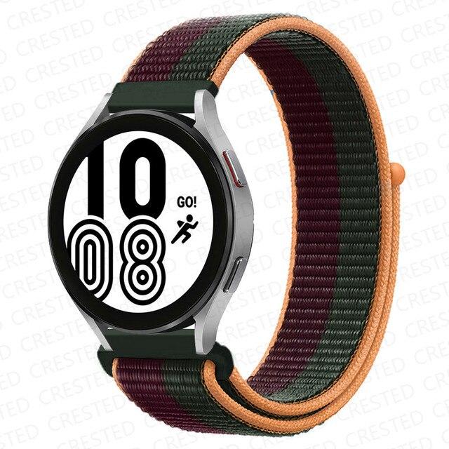 Band For Samsung Galaxy Watch 4 3 Classic 5 Pro Active 2/Gear S3 Nylon Loop Correa Bracelet Huawei Watch GT 2 3 Strap 22mm 20mm