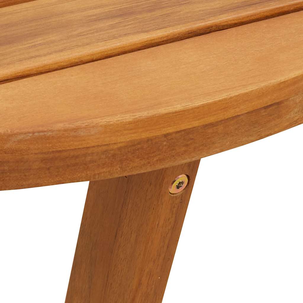 Outdoor Dining Table Round Ø110 x 75 cm Solid Acacia Wood