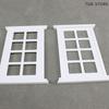 1 шт. PLA Белый Миниатюрная Модель Рамы Окна Декорация Окна Кукольный домик 1/12 Мини Мебель Игрушка