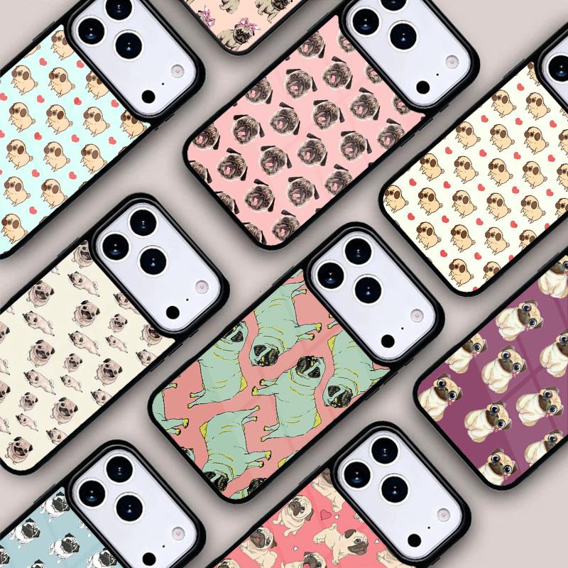МИЛЫЙ ЩЕНОК ПУДЕЛЬ СОБАКА МОПС мягкий Чехол для Телефона Для IPhone 17 16e 15 14 13 12 11 Pro Max Air Mini Мягкий Защитный Чехол