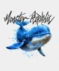 MONSTER REPUBLIC Футболка Синий кит Белый