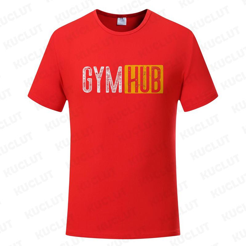 Футболка мужская с принтом Gym Hub, оверсайз, смешные графические футболки для мужчин, летние топы, футболка для мужчин, одежда, модная футболка, повседневная футболка
