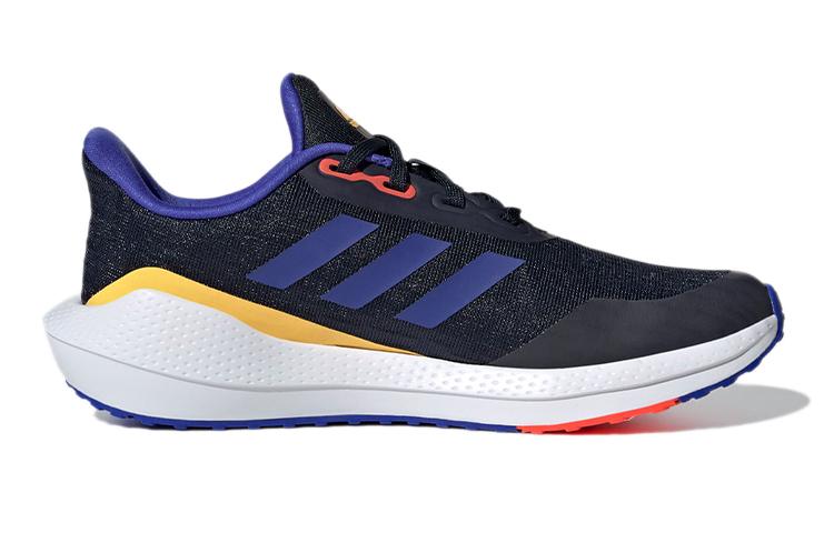 adidas EQ21 Беговая Устойчивая к истиранию Низкие Детские Беговые Кроссовки Чернильно-синий Подростки GV9932