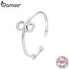 BAMOER Кольцо бесконечности из стерлингового серебра 925 пробы, кольца обещания, штабелируемые обручальные кольца, кольца для женщин