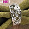 925 Sterling Silver AAA Zircon Pattern Ring Jewelry