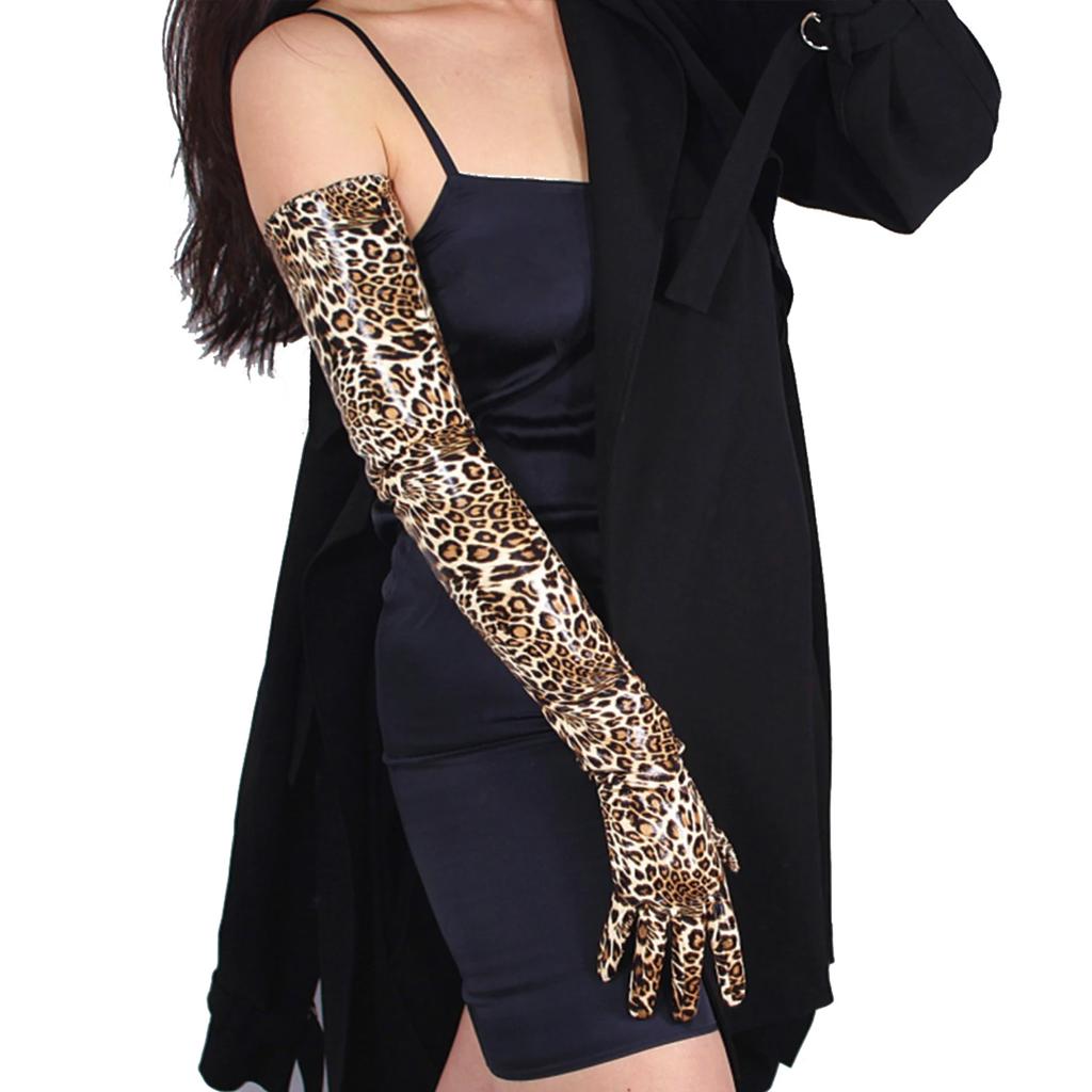 DooWay 70 см Красные ДЛИННЫЕ Кожаные ПЕРЧАТКИ Искусственная Овчина Овчина Свадебная Мода Косплей Хэллоуин Костюм Вечерний Оперный Перчатка