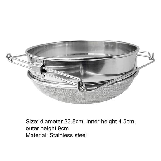 Прочное двойное сито из нержавеющей стали, фильтр для меда, инструменты для пчеловодства