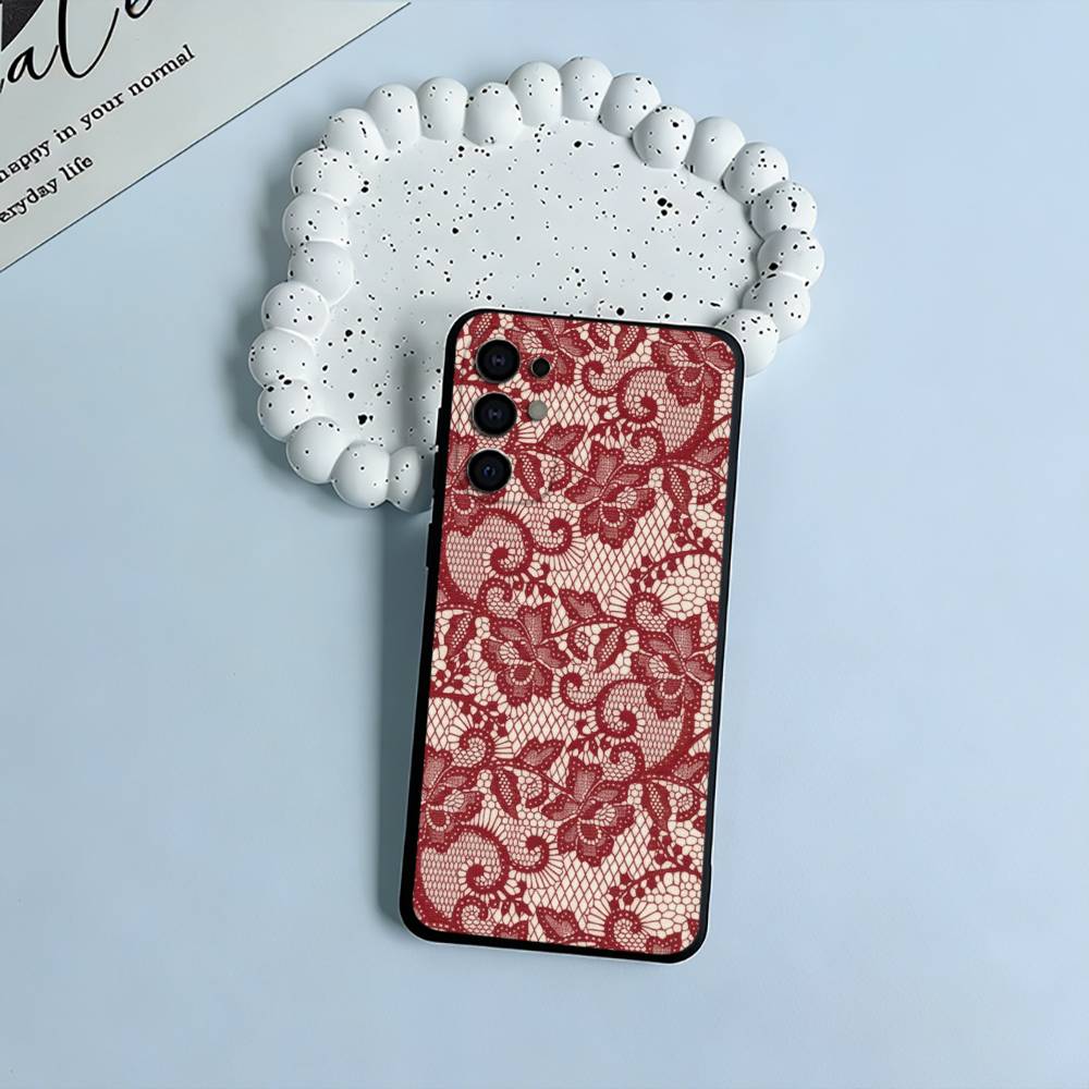 Чехол для телефона с принтом L-Lace для Samsung S25, S24, S21, S22, S23, S30, Ultra, S20, Plus, Fe, Lite, Черный Мягкий Силикон
