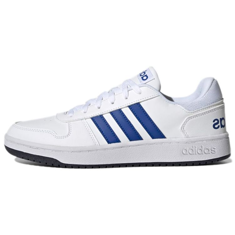 Adidas Hoops 2.0 White Royal Blue Unisex Sneakers Cloud-White Legend-Ink GZ7967