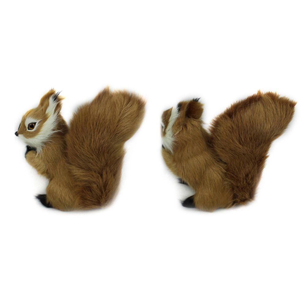 Model Toys Dolls Squirrel Plush Doll Animal Plush Toys Squirrel Stuffed Toys Simulation Squirrel