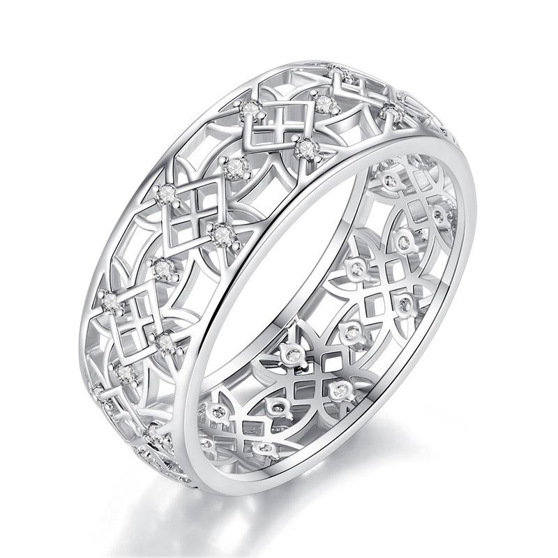 Роскошное Кольцо Цветок из Кристалла Кольцо для пары Женское Свадебная Вечеринка Тонкие Ювелирные Изделия KTJ