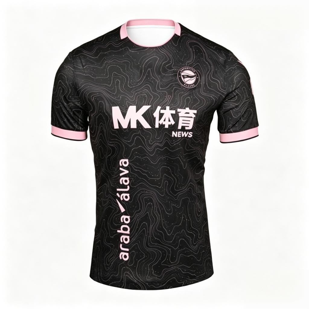 26-27 New Alaves Football Jersey Printed Quick Drying Casual Daily Sports Men's Short Sleeved Top T-shirt Family Matching
