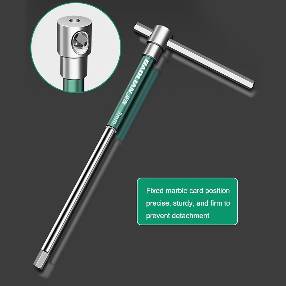 Ручной инструмент для ремонта Шестигранный ключ Аллена 2,5/3/4/5/6/8/10 мм Т-образный торцевой ключ Т-образный гаечный ключ Дом