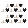 10Pcs Heart‑Shaped Blackboard Art Craft Display Message Board Wedding Decoration Ornament