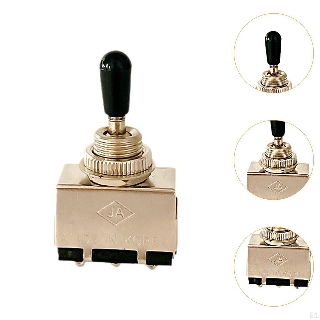 3-позиционный тумблер переключателя выбора звукоснимателей для электрогитары, универсальный, металлический, надежный