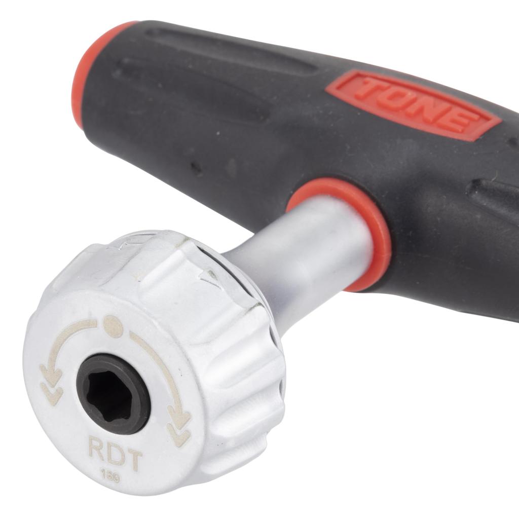 Набор отверток с храповым механизмом TONE RDT10S, вставка бит, черный цвет, 12 предметов, тип T и 6,35 мм (1/4") СОДЕРЖАНИЕ