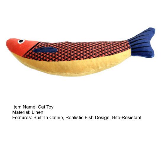 Catnip Toy with Built-in Bell Tail Persimmon And Tomato Shapes Cat Toy for Interactive Play Soft Chew-Resistant Plush Toys