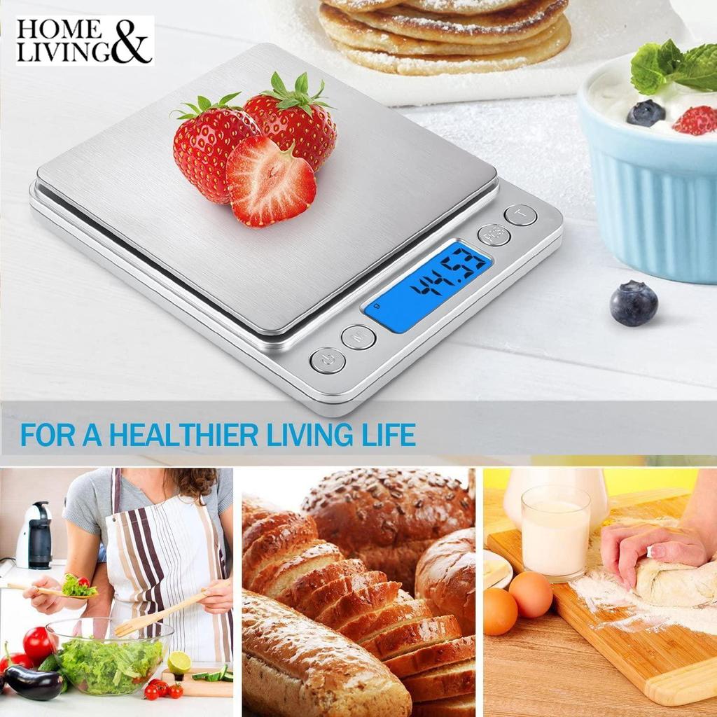 Digital Food Scale Weight Food Kitchen Scale for Cooking Baking Stainless