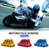 5Pcs M6*20mm Motorcycle Bolts Screw Aluminum Adornment Colourful Anodised Bolts Screws M6 Cap Head Moto Parts