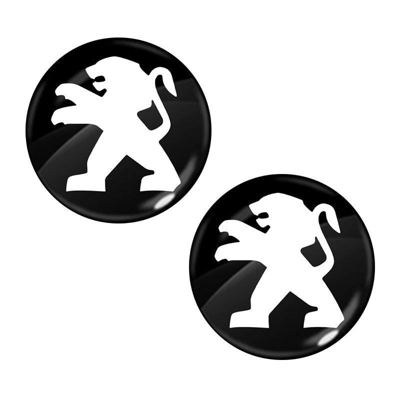 Эмблема-значок для автомобильного пульта-брелока 14 мм, наклейка с радиокнопкой для Peugeot 308 408 508 RCZ 208 3008 2008 206 207 108 406 407 408 206 207 208 306 307