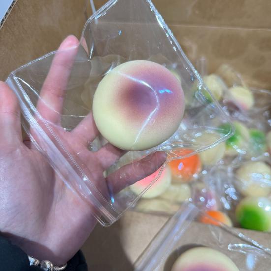 Simulated Bun Shape Squeeze Toy Slow Rising Dumpling Sensory Pinch Fidget Toy Stress Relief Relaxation Decompression Tool