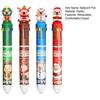 Рождественская капибара шариковая ручка 10 цветов выдвижная мультяшная ручка плавное письмо праздничная