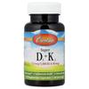 Carlson Labs Super D3 + K2 Вегетарианские капсулы, 45 шт.