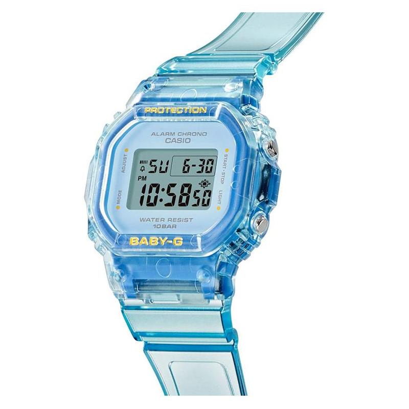 Casio BABY-G водонепроницаемые 100 метров Кварцевые пластиковый ремешок женские часы розовый циферблат BGD-565SJ