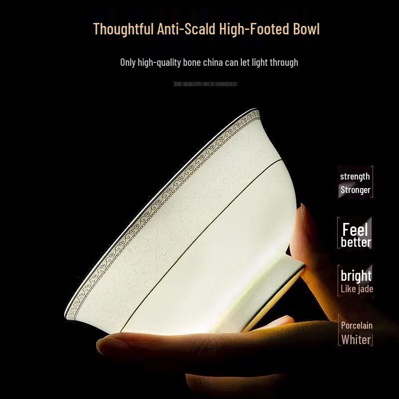 Набор столовой посуды из костяного фарфора Ze Bian