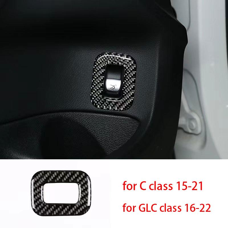 Для Mercedes Benz C GLC Class W205 X253 из настоящего углеродного волокна, аксессуары для интерьера автомобиля, украшение с центральным управлением