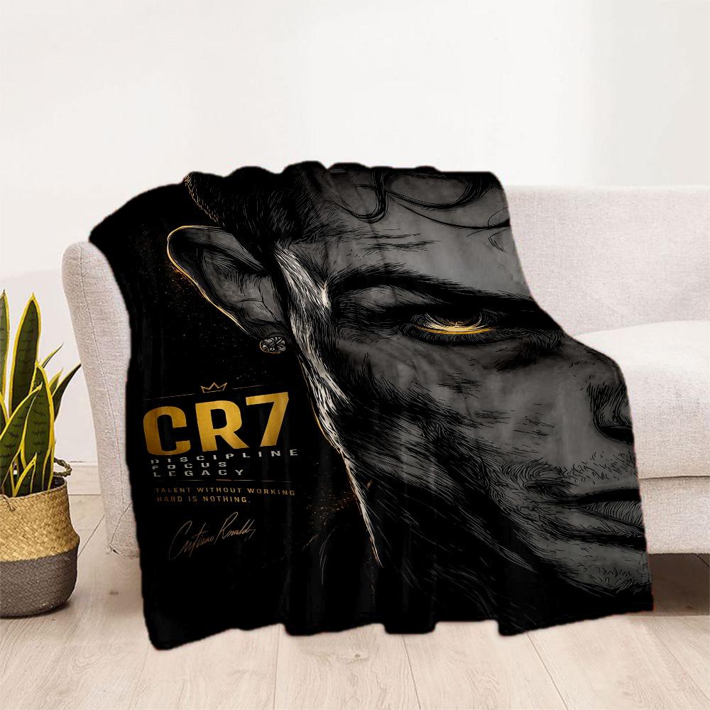 Real Madrid Player Blanket Ultra-Soft Great for Couch Livingroom Office for All Seasons Modern Unique Gift for Family and Friends Camping