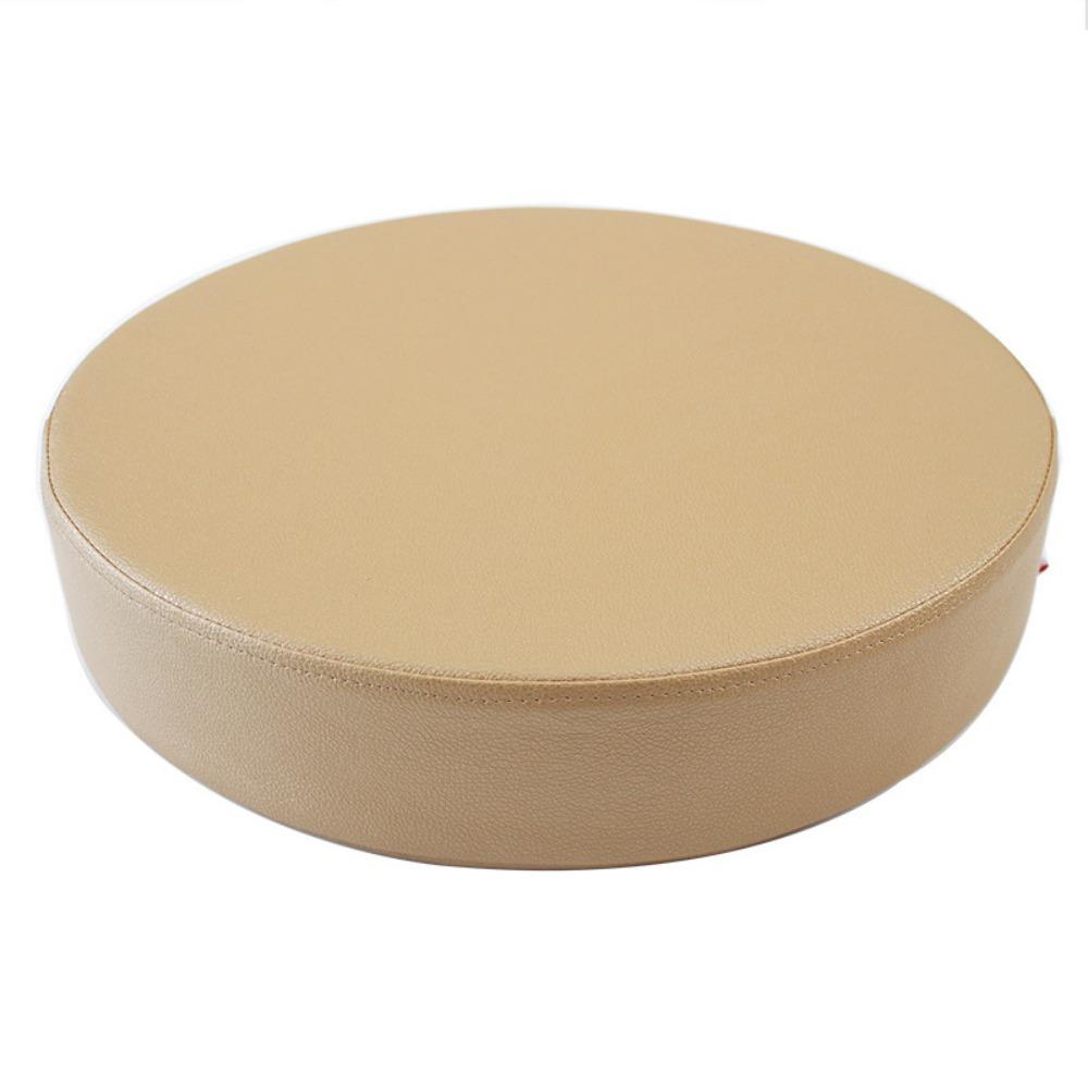 Thicken Leather Round Cushion Japanese Style Upholstered Cushion Simple Sponge Cushion  for Home