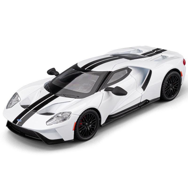 1/24 Ford GT Supercar Alloy Model Car Toy Diecasts Metal Casting Sound and Light Car Toys for Children Vehicle