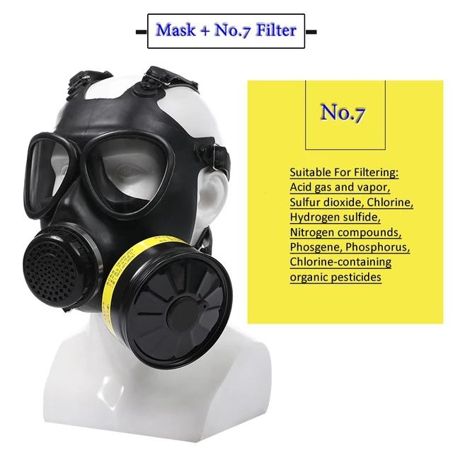 Многоцелевой полнолицевой респиратор, маска из натурального каучука для химического завода, газовый фильтр, канистра, безопасная окраска