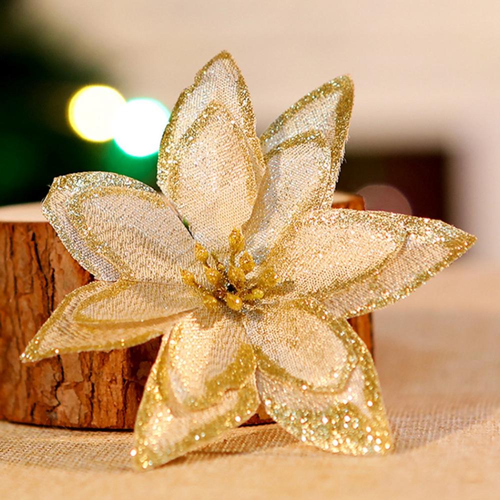 1 шт Рождественское украшение 13 см Рождественский цветок