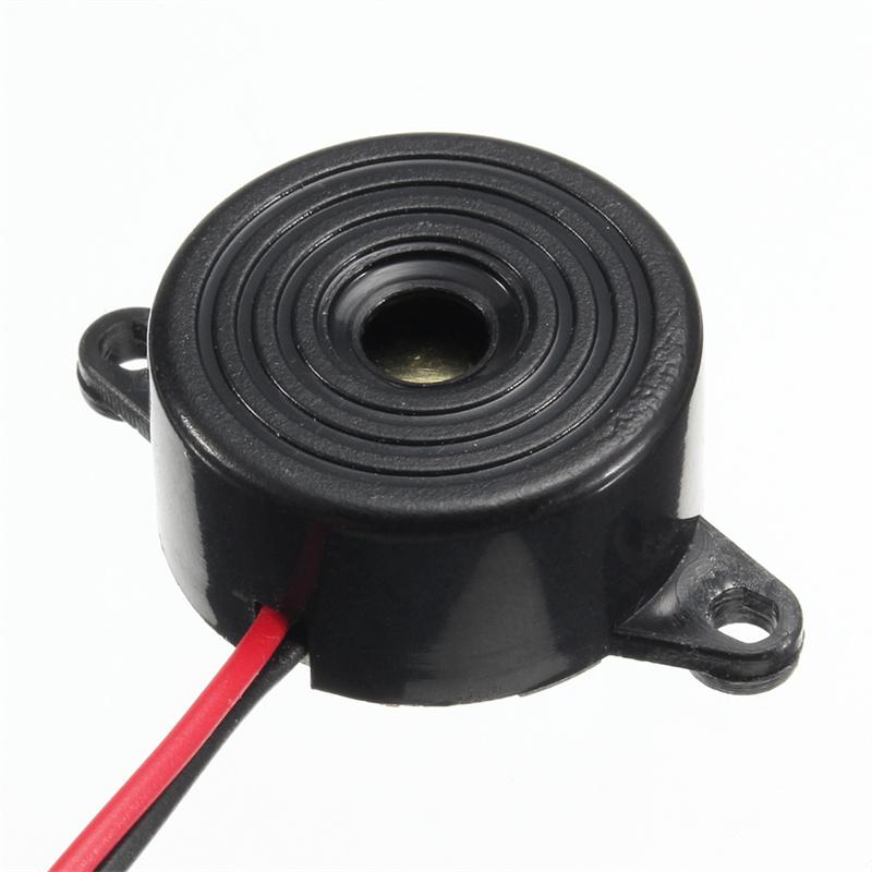 Автомобильная сигнализация 95 дБ, 3-24 В постоянного тока, электронный зуммер, непрерывный звуковой сигнал, черный пьезо-пьезоэлектрический звуковой сигнал для бытовых машин
