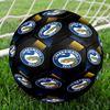 Parramatta Eels Team Crest Size 5 Soccer Ball,Indoor/Outdoor Suitable for Training Matches Tournaments Practice Games Perfect Gift for Fan