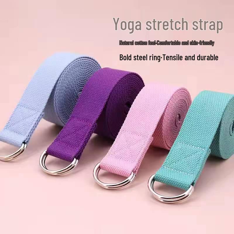 Ремень для растяжки для йоги - Износостойкий, Удлиненная длина 183 см для гибкости и поддержки