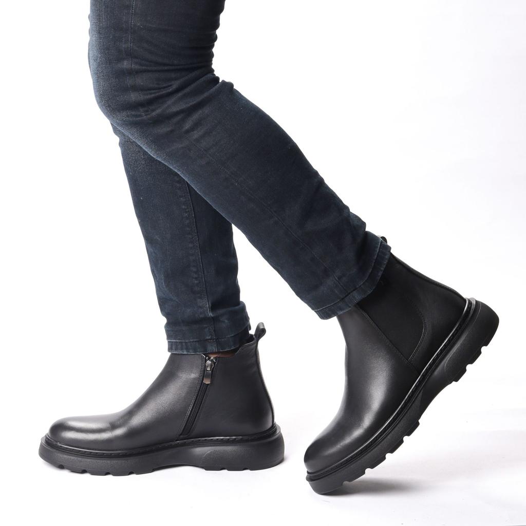 Men's Genuine Leather Eva Sole Lightweight Design Casual Boots