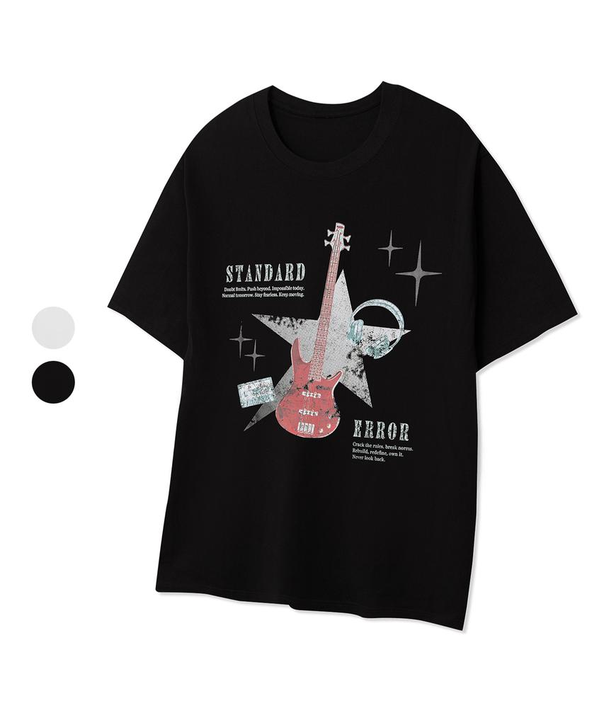 STANDARDERROR 87-Stan255 Вселенная Струм Винтаж Однотонная Футболка с коротким рукавом (2 цвета)